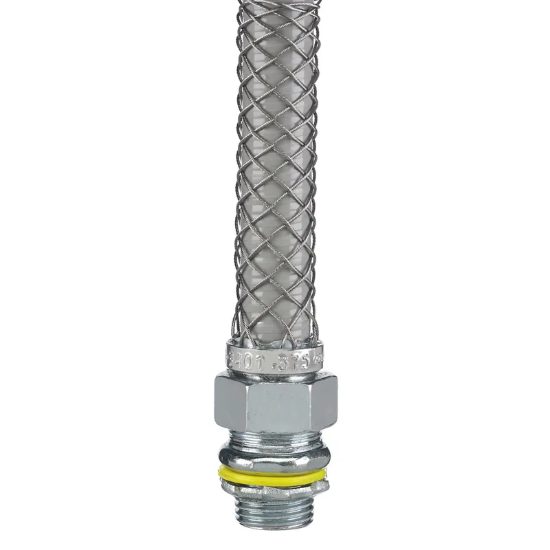 Hubbell Wiring Device-Kellems 074093404 Liquidtight System Straight 1 Non-Insulated with Mesh