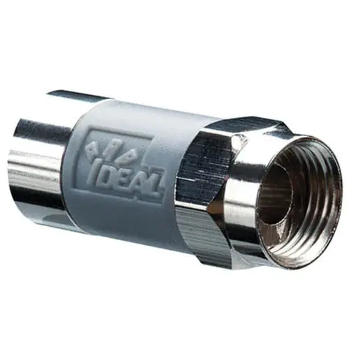 Ideal Industries 85-068 Brass F-Type Tool Less Compression Cable Connector