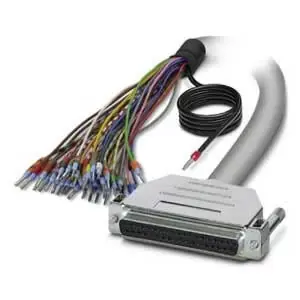 Phoenix Contact 2926289 D-Sub Cable 24 AWG 37-Position 2A 125V Gray 6 m