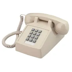 CORTELCO 250000VBA20M Cortelco Single-Line Desk Telephone with Volume Control (Black)