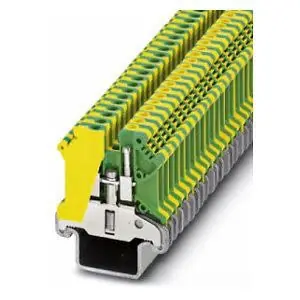 Phoenix Contact 0441517 Ground Terminal Block Screw Connection 24-10 AWG 6.2mm W Green/Yellow