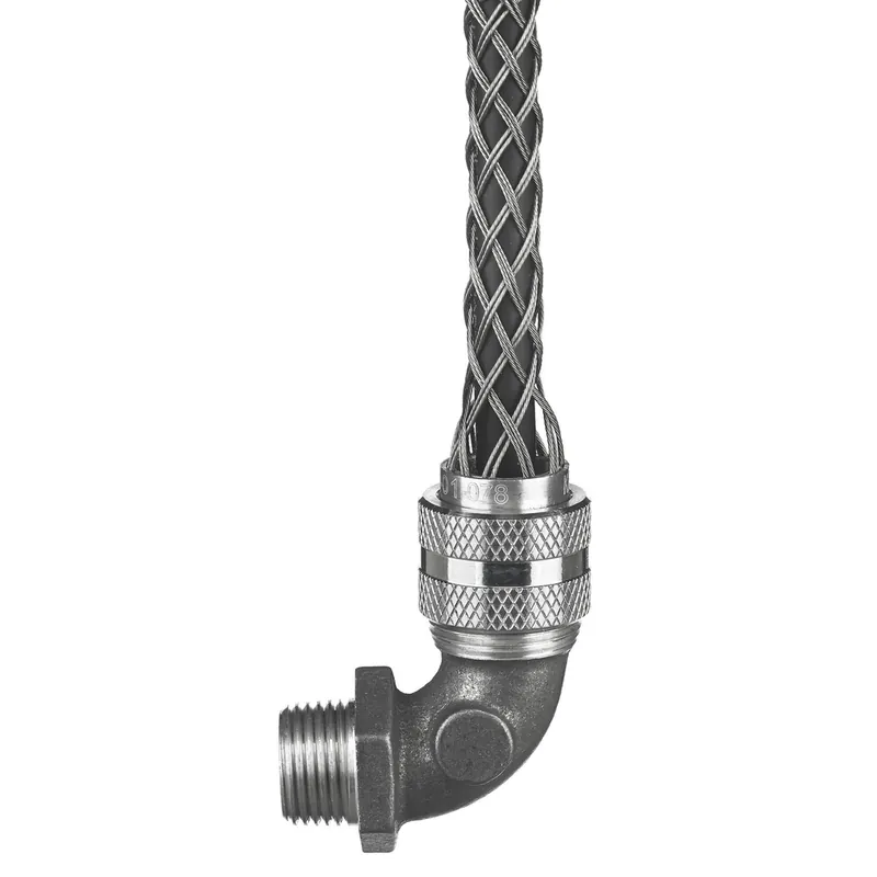 Hubbell Wiring Device-Kellems 07401084 Deluxe Cord Grip - 90deg Male Thread