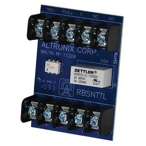 Altronix RBSNTTL Relay Module 12/24VDC DPDT Contacts
