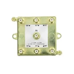 Leviton 47690-G6 1x6 Passive TV/CATV Splitter 2GHz