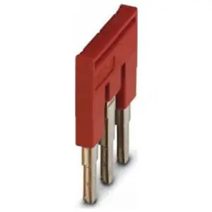 Phoenix Contact 3030242 Terminal Block Plug-in Bridge Red 3-Position 6.2 mm Pitch