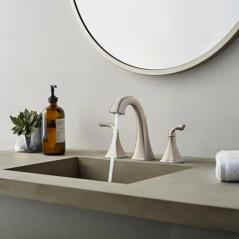 Pfister LG49BS0K Bronson Two Handle Widespread Bathroom Sink Faucet in Brushed Nickel