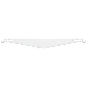 Panduit CPATCWH NetKey Transitional Cover Cold Rolled Steel Compatible with Angled Patch Panels White