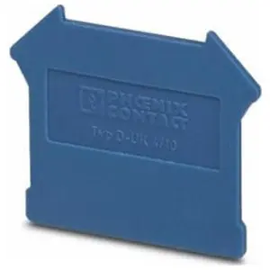 Phoenix Contact 3003101 Terminal Block End Cover Blue 42.5 L x 1.8 W x 47 H mm