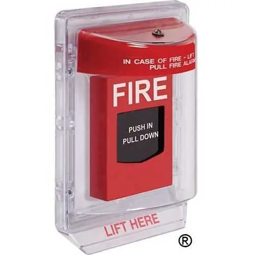 Safety Technology International STI-1200 Stopper II without Horn Flush Mount Fire Label