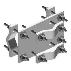 COMMSCOPE CO-200 Crossover Plate, Joins 2 in to 5 in OD Round Members