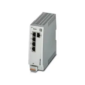 Phoenix Contact 2702323 Managed Ethernet Switch Polycarbonate Fiber Reinforced RJ-45 DIN-Rail 5-ports 10/100Mbps