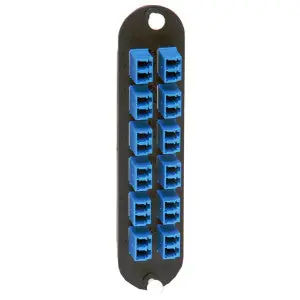 Corning CCH-CP24-A9 Closet Connector Housing with LC Adapters Singlemode 12 LC Duplex Adapters for 24-Strand Fiber UPC
