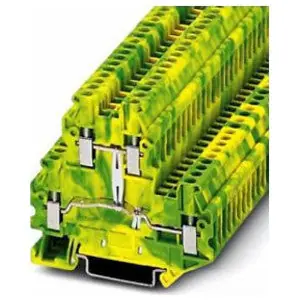 Phoenix Contact 3044665 Protective Conductor Terminal Block Screw Connection 26-12 AWG 5.2mm W Green/Yellow