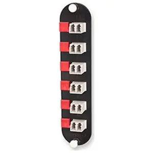 Corning CCH-CP12-A7 Closet Connector Housing (CCH) With LC Adapters Multimode (OM1) (6) LC Duplex Adapters for 12-Strand Fiber Beige