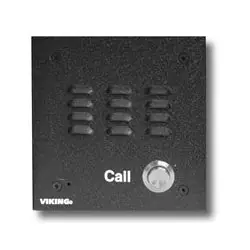 VIKING ELECTRONICS E-10A Speaker Phone with Call Button, Adjustable Disconnect and Time-out (Flush Mount)
