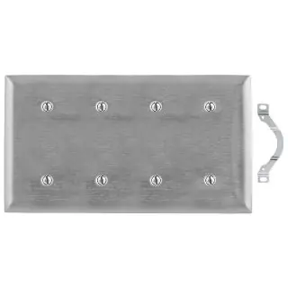 Hubbell Wiring Device-Kellems SS44 Standard Blank Wall Plate 4 Gangs