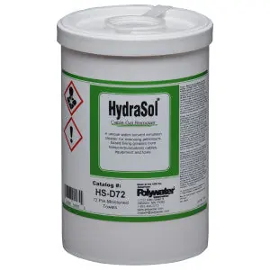 American Polywater HS-D72 HydraSol® Gel Remover 72 Wipes