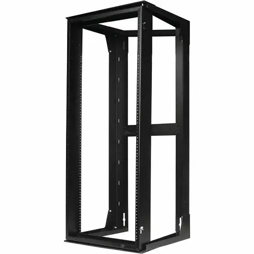 Hubbell HPWWMR48 nextframe cable management rack, wall mount swing frame, 48 H, black