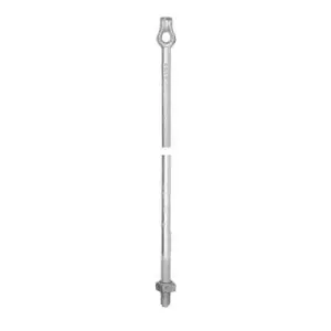 Hubbell Power Systems 5315 Cross-Plate Anchor Galvanized Steel 5/8 in x 5 Ft Thimbleye