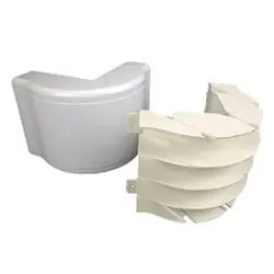Wiremold 5418FO Non-Metallic FiberReady Exterior Elbow 5400 Ivory