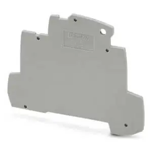 Phoenix Contact 2908729 TMP Series End Cover for TTC-6 Terminal Block Gray 2.67 L x 3.54 H x 0.086 W in.
