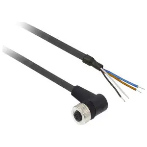 Telemecanique Sensors XZCP1241L5 Pre-Wired Elbowed Female Connector