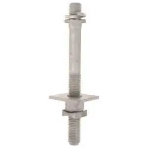 Hubbell DF19M4 Line Post Stud 3/4 in. Dia. Shank Long 7 in. L Thread Length 4 in. Galvanized Steel