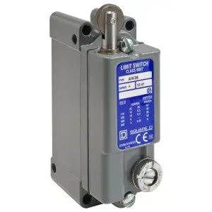 Telemecanique Sensors 9007AW36 HD Limit Switch Surface Mount Plug In 600 Vac 15A 1NO/1NC Roller Plunger Type with Micrometer Adjustment CCW Operation