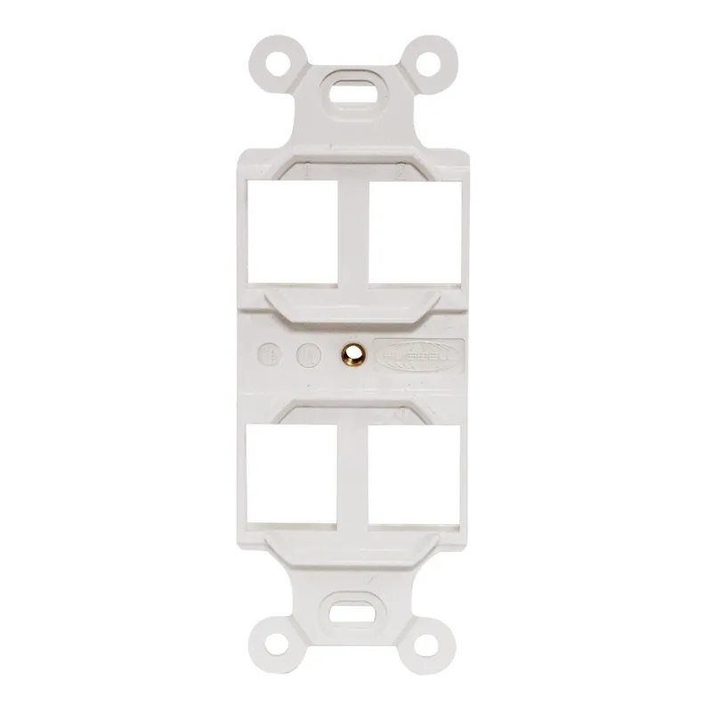 Hubbell Q106W HWDK Q106W Styleline Duplex Outlet 4-Port