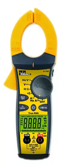 Ideal 61-765 Tight-Sight Clamp Meter with TRMS 660A AC/DC