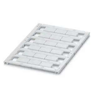 Phoenix Contact 0829146 UniCard Terminal Block Marker Polyamide Unlabeled White 16 mm W 14.8 x 9.6 mm Lettering Field Size