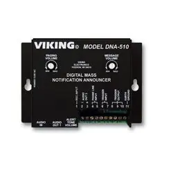 Viking Electronics DNA-510 Digital Mass Notification Announcer with Alert Tones and Messages