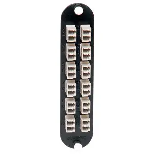 Corning CCH-CP24-A8 Closet Connector Housing With LC Adapters Multimode (12) LC Duplex Adapters for 24-Strand Fiber
