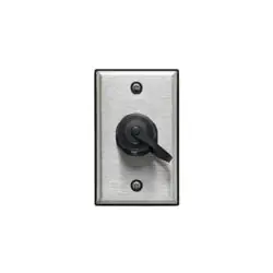Leviton D670K-1S1 KIT IND 1 Port SG Wall plate Stainless Steel Replacement MPN