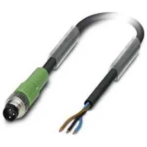 Phoenix Contact 1681680 Actuator Cable CuSn Contact 3-Position Plug Straight M8 PUR Halogen-Free 4A 48V ac 5 m