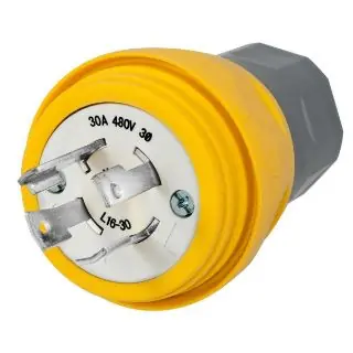 Hubbell Wiring Device-Kellems HBL28W76 HWD 30 Amp 480 Volt 3-Pole 4-Wire NEMA L16-30P