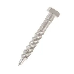 Hubbell Power Systems 508755 Screws Square Head Steel 1/2 to 7 in Screw 5 in L Drive Point 3 in Thread