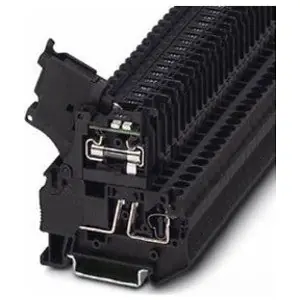 Phoenix Contact 3036563 Fuse Terminal Block Spring-Cage Connection 250V 6.3A 28-10 AWG 6.2mm W Black