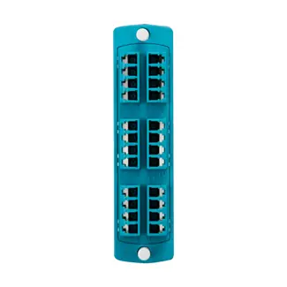 Leviton 5F100-4QL SDX Precision Molded Plate 50/125um Multimode Laser Optimized OM3/4 Quad LC 24 fibers