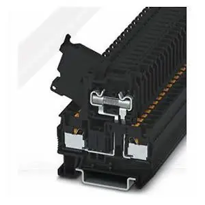 Phoenix Contact 3211861 Fuse Terminal Block Push-In Connection 500V 6.3A 24-10 AWG 6.2mm W Black