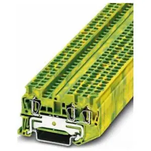 Phoenix Contact 3031267 Ground Terminal Block Spring-Cage Connection 28-12 AWG 5.2mm W Green/Yellow