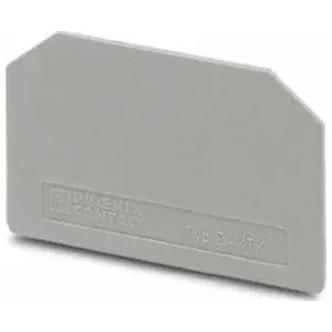 Phoenix Contact 3101029 Terminal Block End Cover Grey 46 L x 1 W x 28.7 H mm
