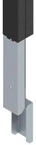 Wiremold 25DTC-E5BK Blank Steel Black Entender 5Ft