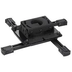 Chief RPAU Projector Mount, 2nd Generation Interface Technology, Ceiling, Universal, 50 Lb Load, 6.5 Width x 5.5 Depth x 1.8 Height, Steel, Black