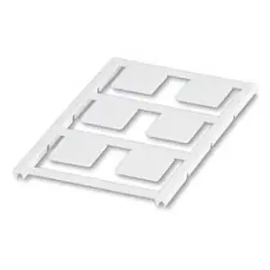 Phoenix Contact 0825463 Plastic Label Polyamide 2-Row 6-Label 250 µm Adhesive Strength White 22 L x 22 mm W