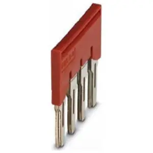 Phoenix Contact 3030307 Terminal Block Plug-in Bridge Red 4-Position 8.2 mm Pitch