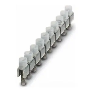 Phoenix Contact 0203454 Terminal Block Fixed Bridge Silver 10-Position 12 mm Pitch