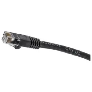 Hubbell Premise Wiring NSC6BK05 Patch Cord PVC Black 24 AWG 5 Ft. L