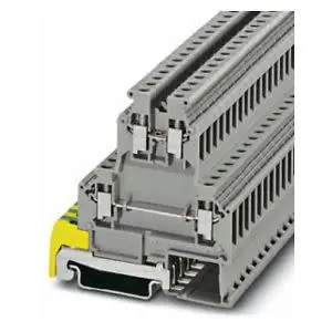 Phoenix Contact 0461018 Ground Terminal Block Screw Connection 500V 30A 24-10 6.2mm W Grey