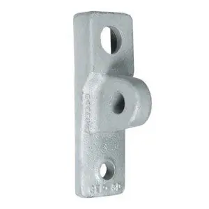 Hubbell GEP5D Pole Eye Plate Guy Attachment Ductile Iron 11/16 in. Dia. Galvanized ASTM A-153 Coating